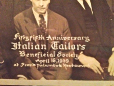 Close up from Italian Tailors Beneficial Society dinner dance, 1939 Philadelphia