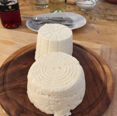 Two types of local ricotta
