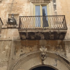Ornate balcony and doorway